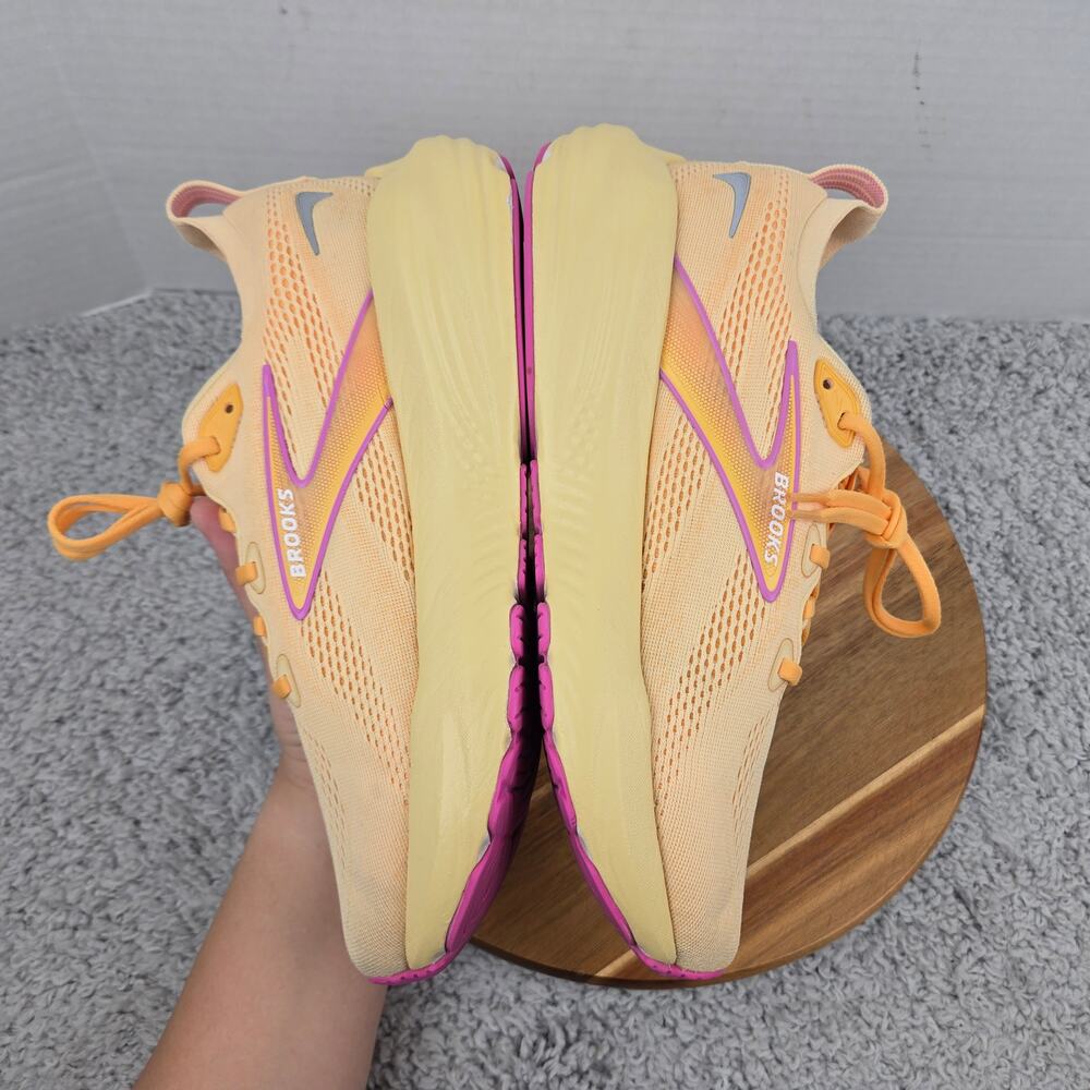 Brooks Womens 10B Glycerin 22 Sherbert Apricot Pink Athletic Daily Running Shoe - Picture 8 of 13